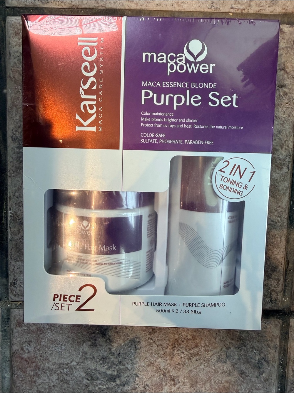 Karseell Maca Power Purple Shampoo & Mask Set